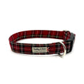 Load image into Gallery viewer, Red Tartan Dog Collar