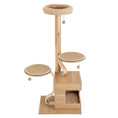 Load image into Gallery viewer, Wooden Cat Tree with Solid Wood Post