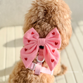 Load image into Gallery viewer, Pink Heartstrings Cord Sailor Bow Tie