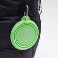 Load image into Gallery viewer, Collapsible Dog Travel Bowl Green
