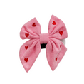 Load image into Gallery viewer, Pink Heartstrings Cord Sailor Bow Tie
