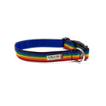 Load image into Gallery viewer, Rainbow Webbing Dog Collar
