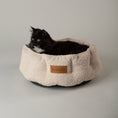 Load image into Gallery viewer, Boucle Cat & Small Dog Bed Ivory