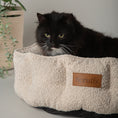Load image into Gallery viewer, Boucle Cat & Small Dog Bed Ivory