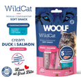 Load image into Gallery viewer, Woolf Wildcat Cream 5 pcs - Duck & Salmon
