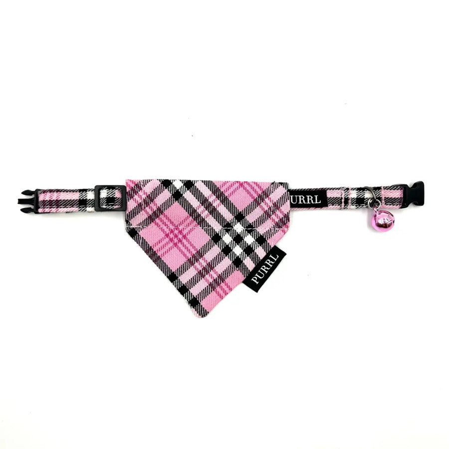 Pinkberry Check Cat Bandana