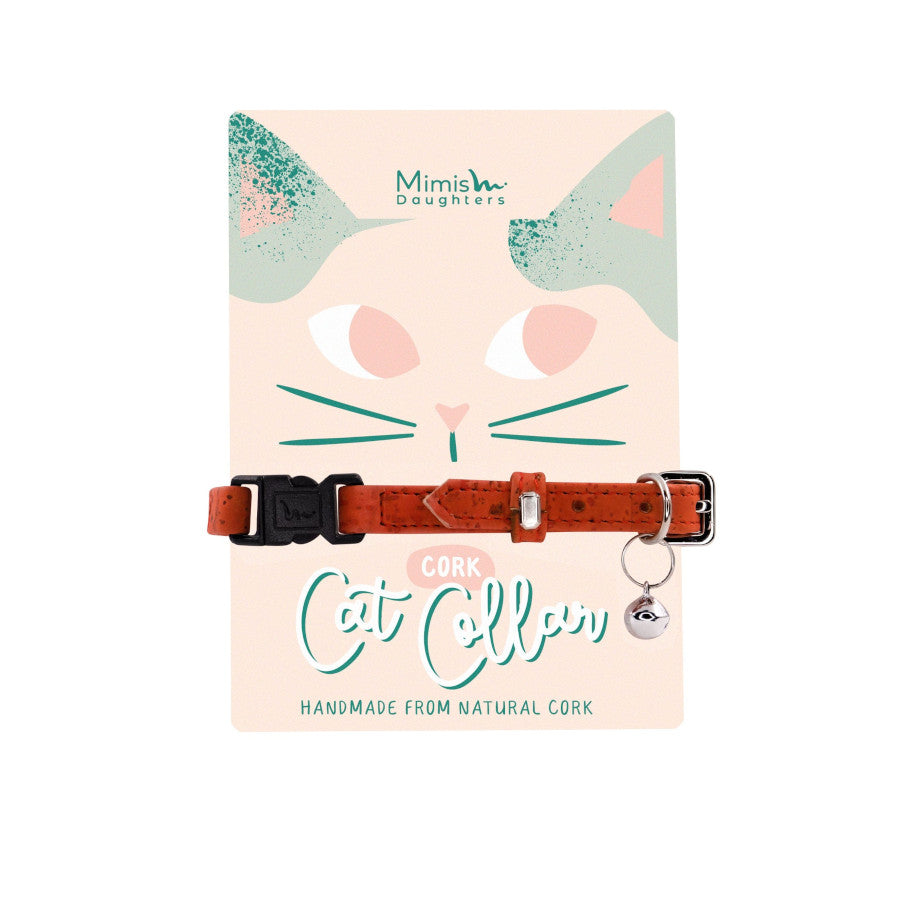 Cork Cat Collar Red