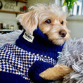 Load image into Gallery viewer, Navy Dog Jumper In Merino Lambswool
