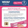 Load image into Gallery viewer, Woolf Wildcat Cream 5 pcs - Duck & Salmon
