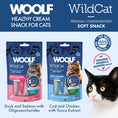 Load image into Gallery viewer, Woolf Wildcat Cream 5 pcs - Duck & Salmon
