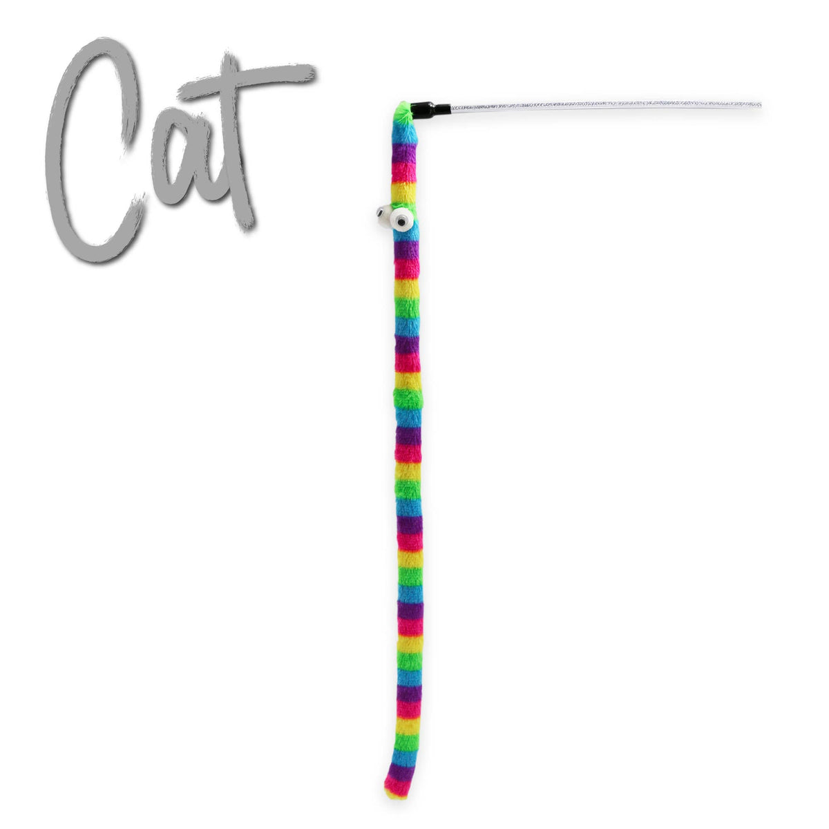 Wiggle Worm Rainbow Cat Dangler