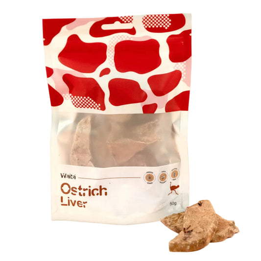 Waita Freeze Dried Ostrich Liver 50g
