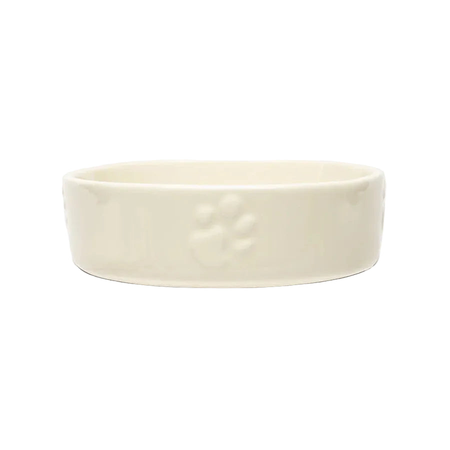 Icon Slow Feeder Dog Bowl Cream