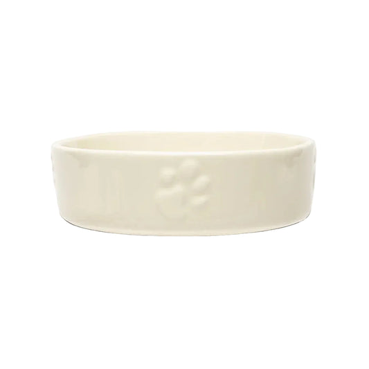 Icon Slow Feeder Dog Bowl Cream