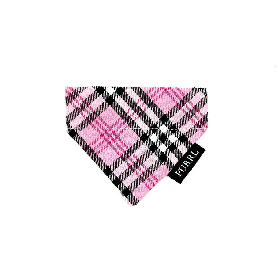 Pinkberry Check Cat Bandana