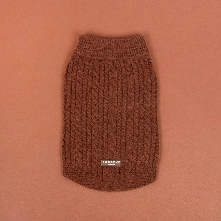 Cable Knit Jumper Hot Coco