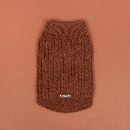 Cable Knit Jumper Hot Coco