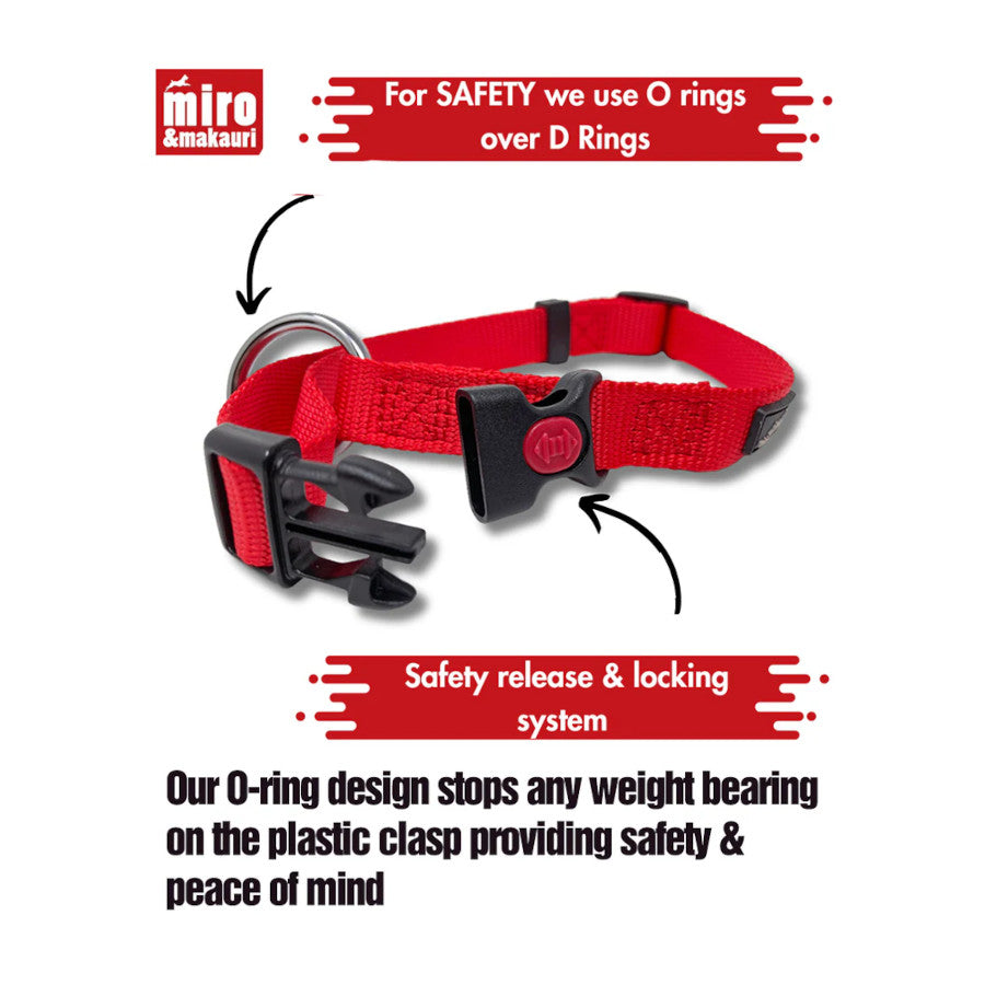 Belay Nylon Safety Collar Navy Blue