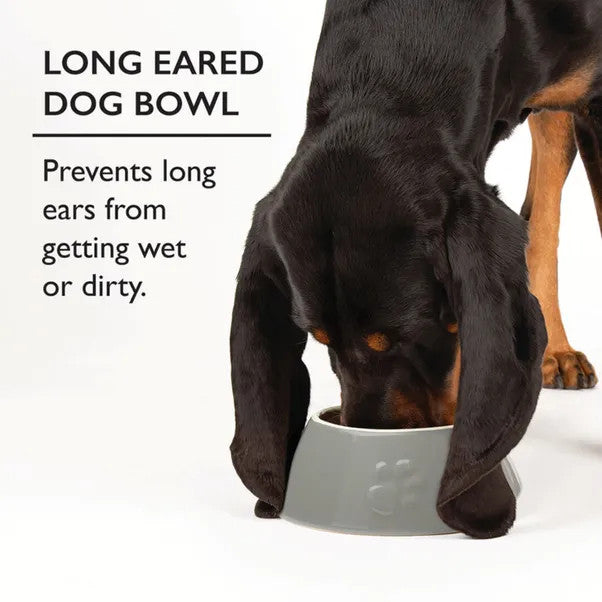 Icon Long Eared Dog Bowl Cream