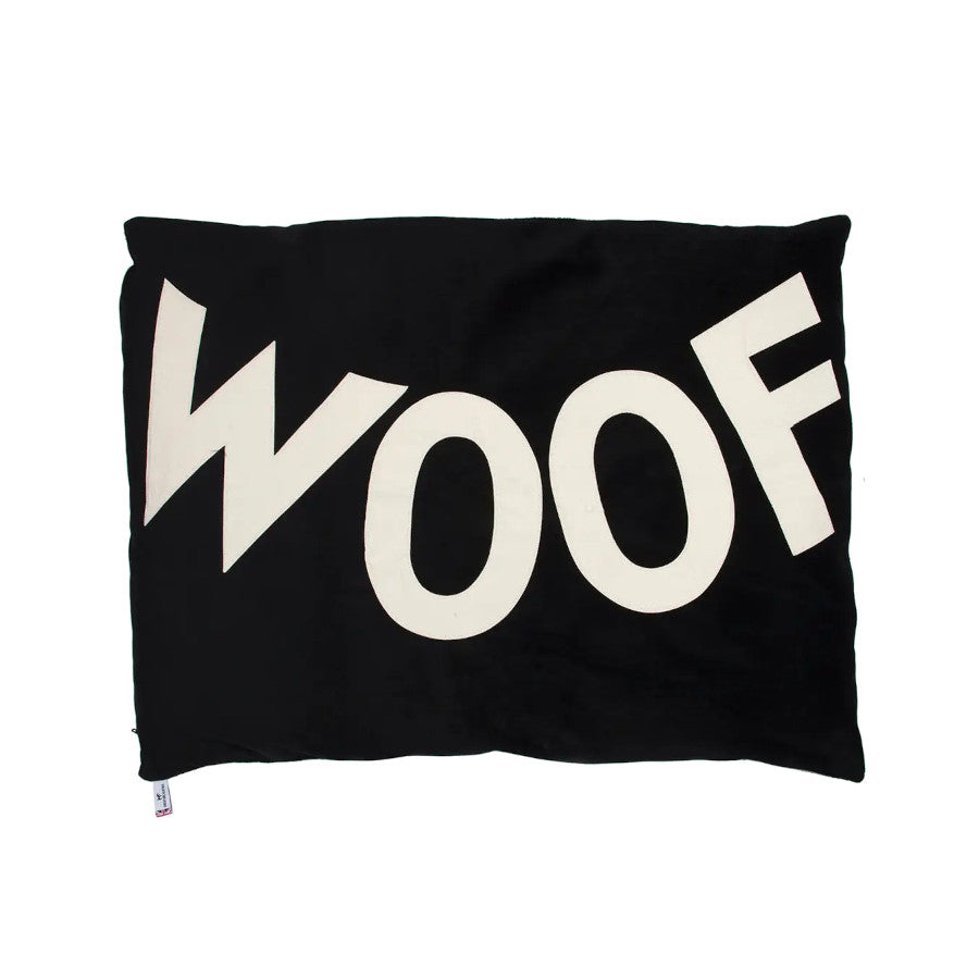 Big Woof Dog Bed Black Velvet