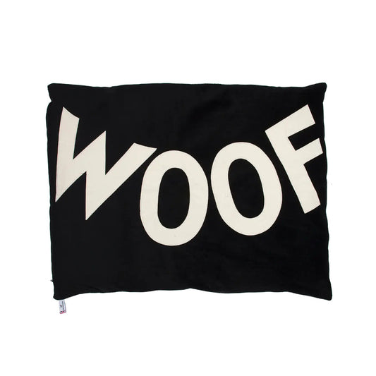 Big Woof Dog Bed Black Velvet