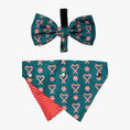 Load image into Gallery viewer, Candy Canes Bandana & Bow Tie

