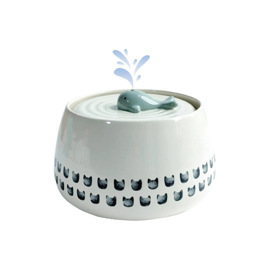 Whale Cat Water Fountain