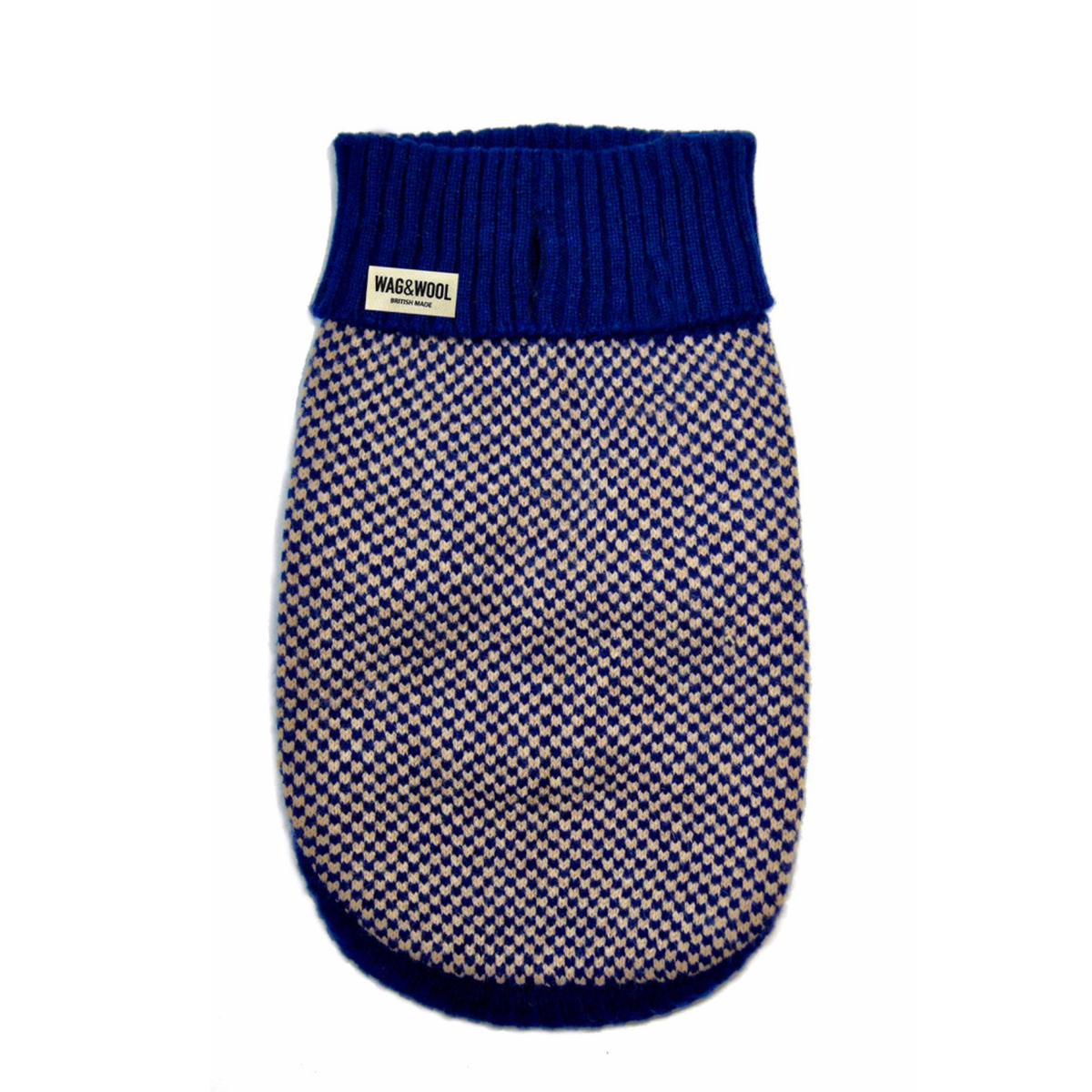 Navy Dog Jumper In Merino Lambswool