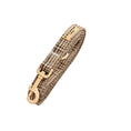 Load image into Gallery viewer, Plaid dog lead with metal clip and d-ring.

