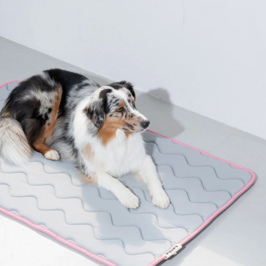 Cool Wave Memory Foam Pet Mat Grey