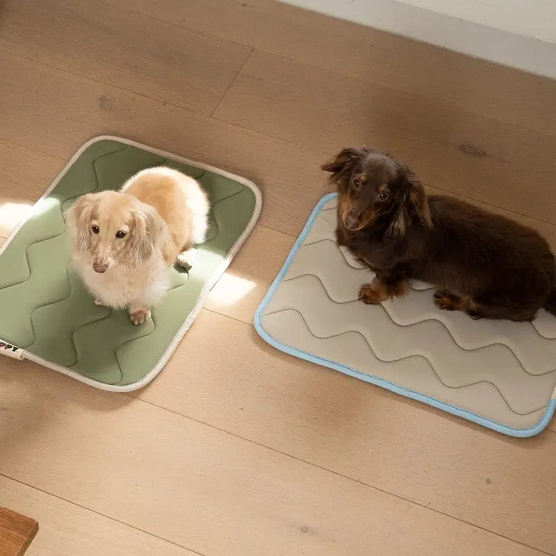 Cool Wave Memory Foam Pet Mat Beige