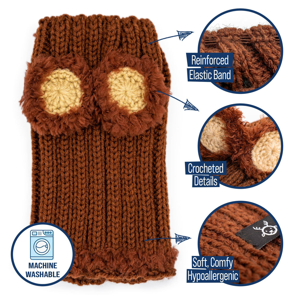 Fuzzy Bear Dog Snood