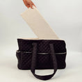 Load image into Gallery viewer, Black Quilted Dog Carrier
