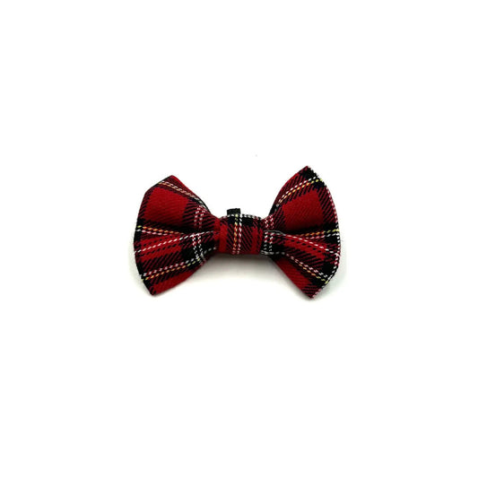 Red Tartan Cat Bowtie