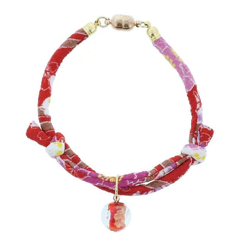 Handmade Kimono Pattern Cat Collar