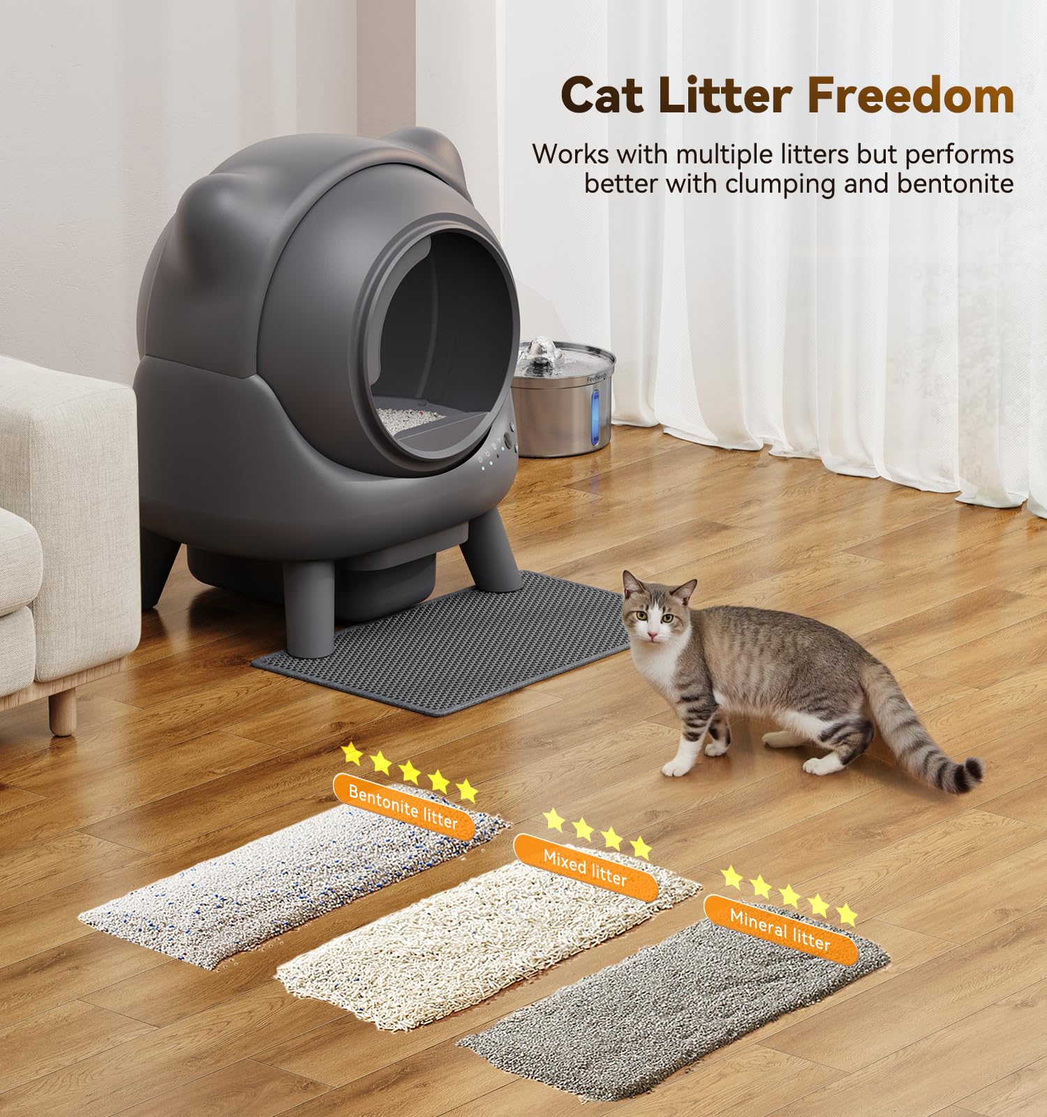 FEELNEEDY Self-Cleaning Litter Box