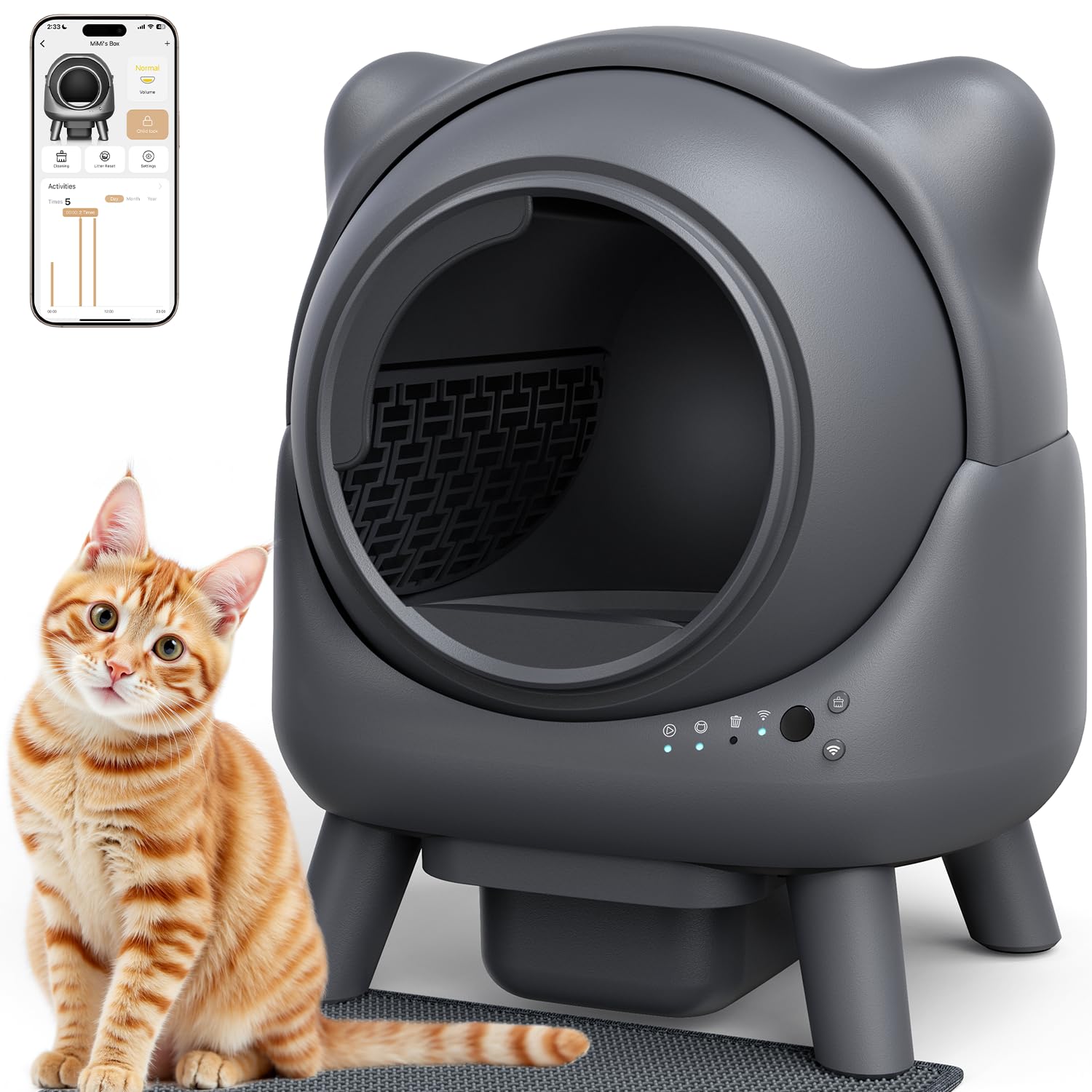 FEELNEEDY Self-Cleaning Litter Box