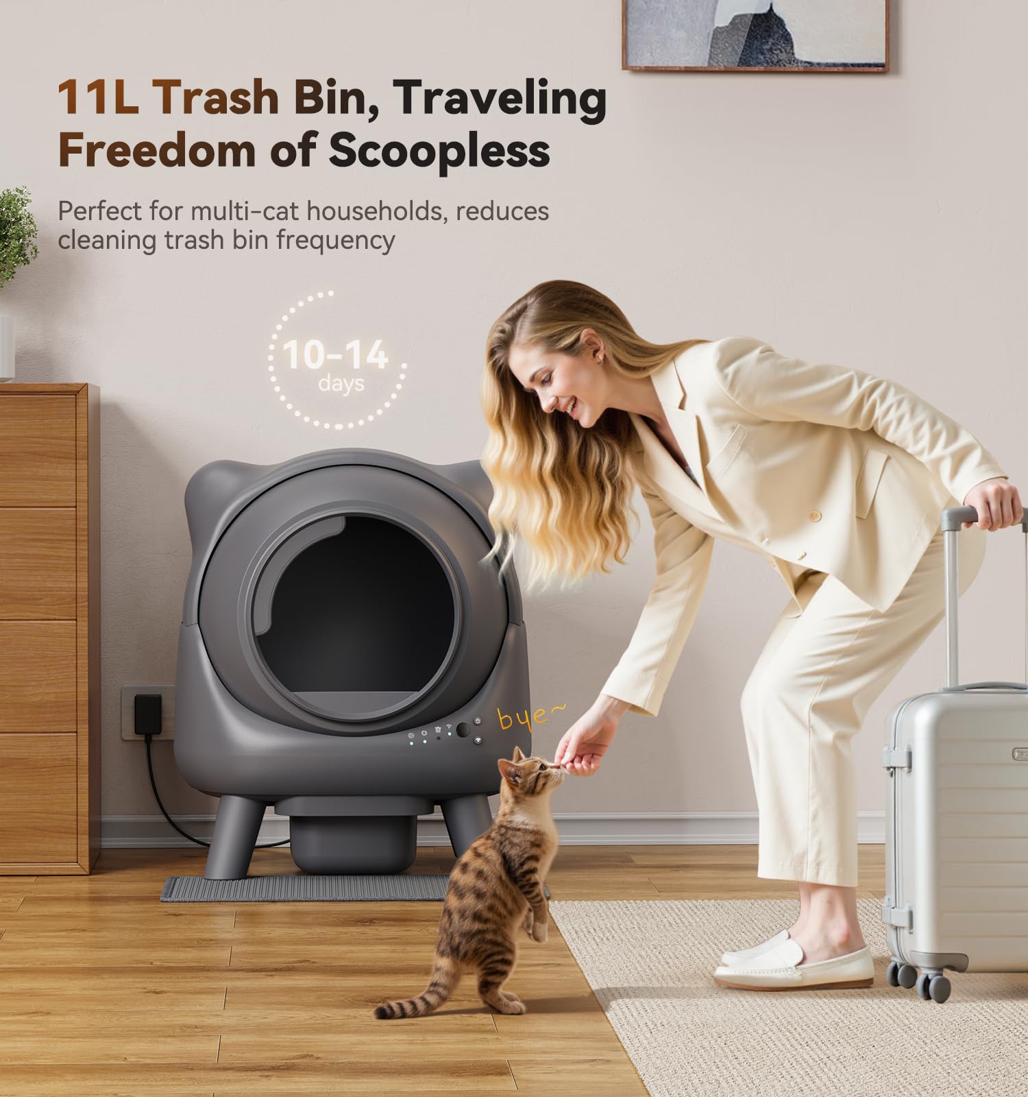 FEELNEEDY Self-Cleaning Litter Box