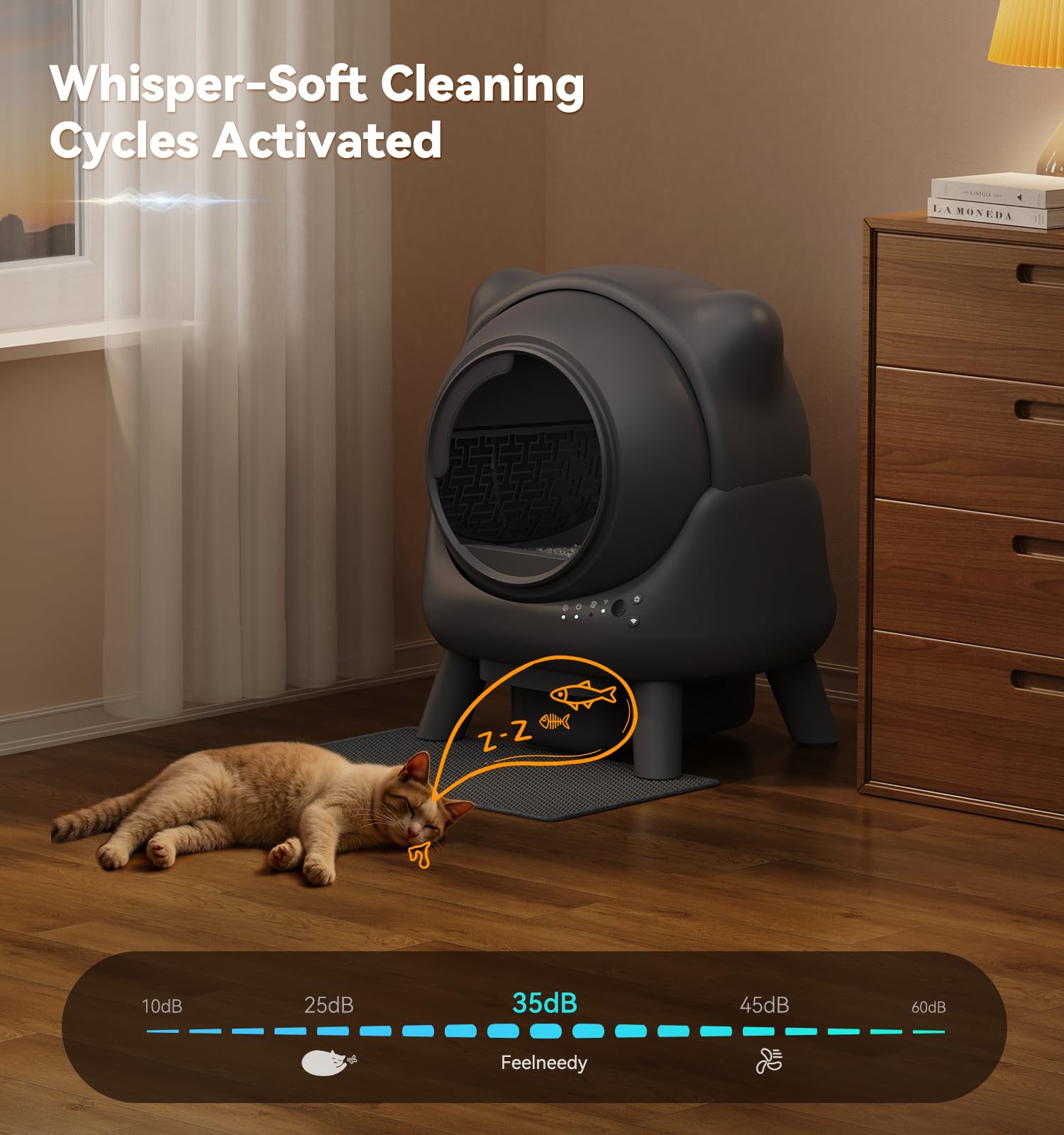 FEELNEEDY Self-Cleaning Litter Box