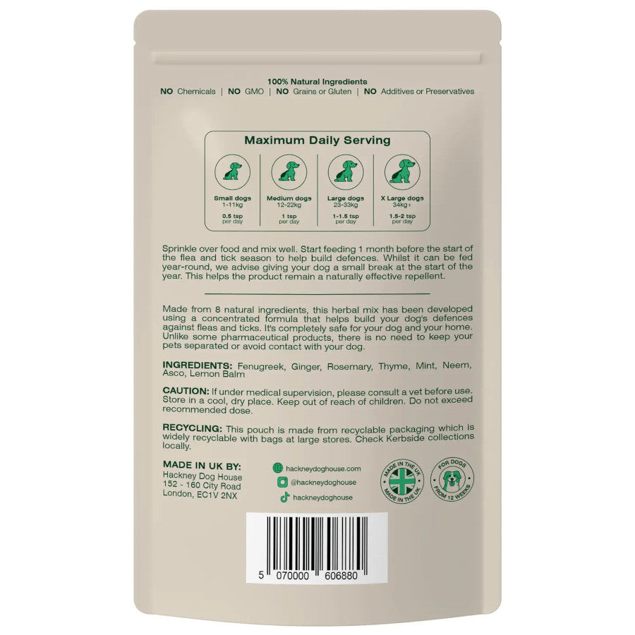 Natural Flea and Tic Powder