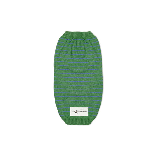 Green Striped Cat Jumper