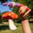 Load image into Gallery viewer, Magical Mushroom Teaser Cat Toy
