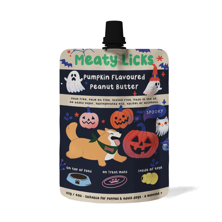 Pumpkin Peanut Butter Pouch for Dogs