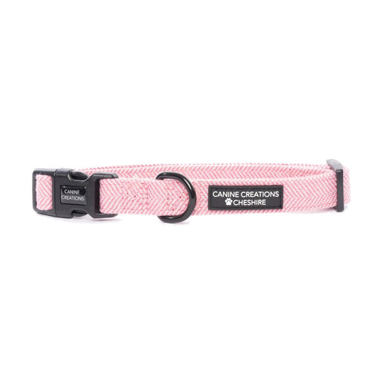 Pink Herringbone Collar
