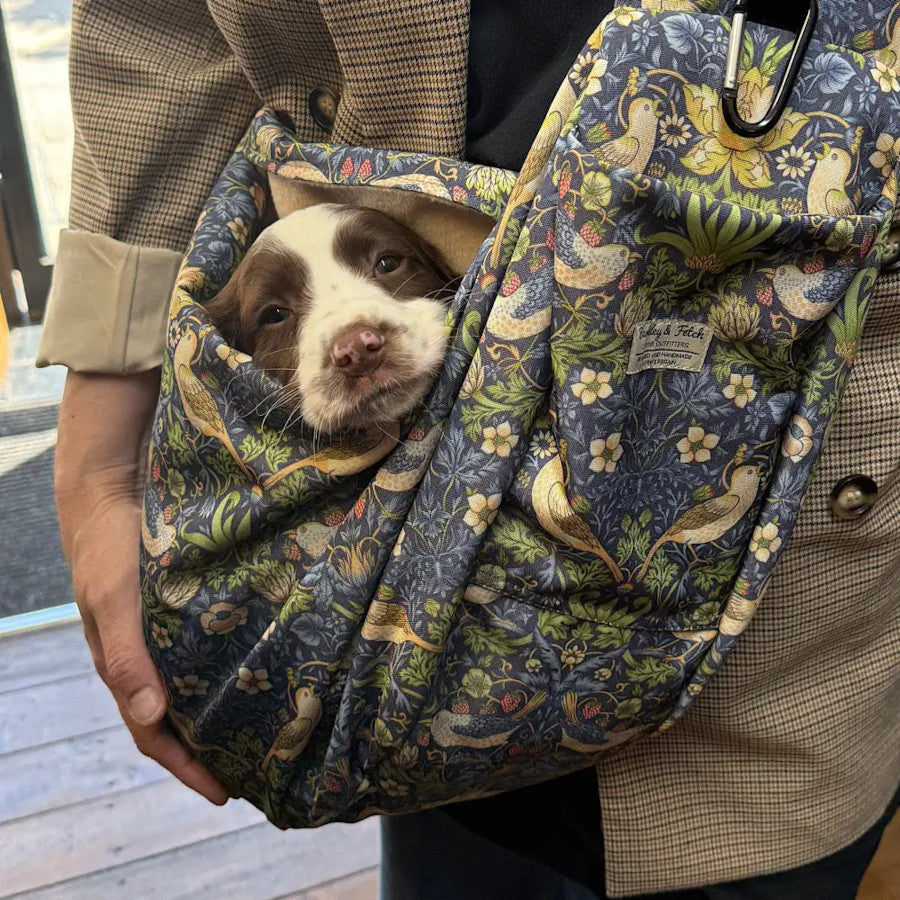 Strawberry Thief Puppy Carrier