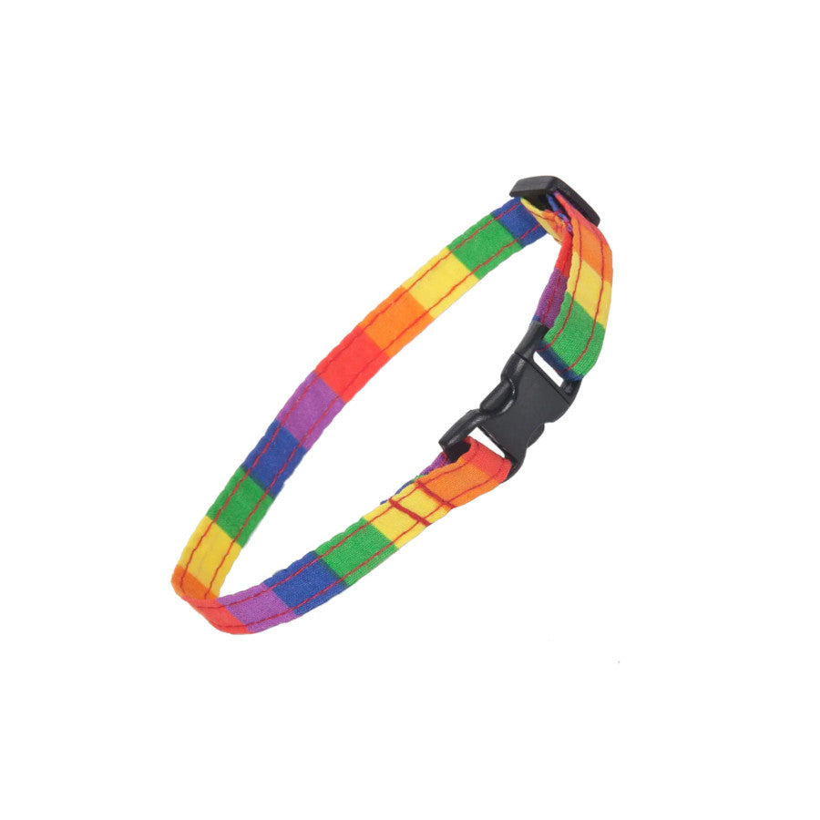 Rainbow Stripe Cat Collar
