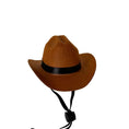 Load image into Gallery viewer, Brown cowboy hat for dogs 

