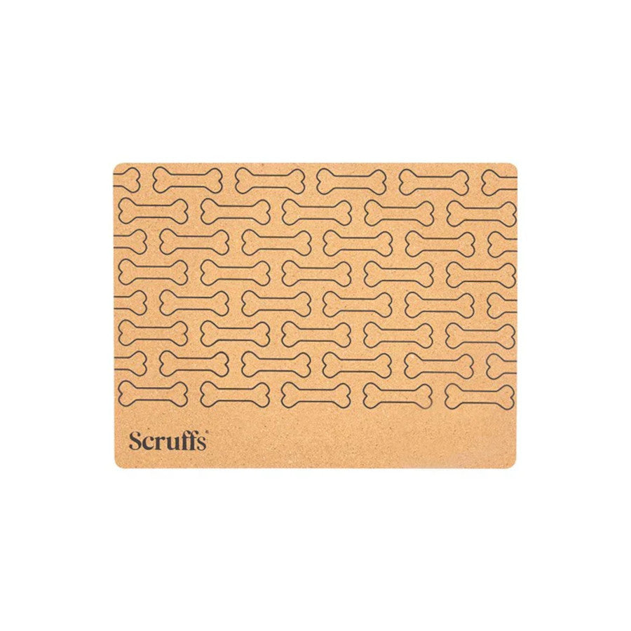 Cork Pet Placemat Bone Print