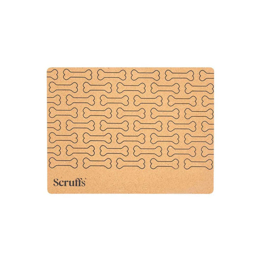 Cork Pet Placemat Bone Print