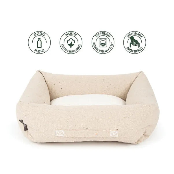 Eden 100% Recycled Box Bed Cream